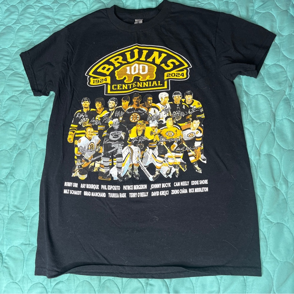 NHL Boston Bruins 100 Year Centennial Hockey Shirt Size Small